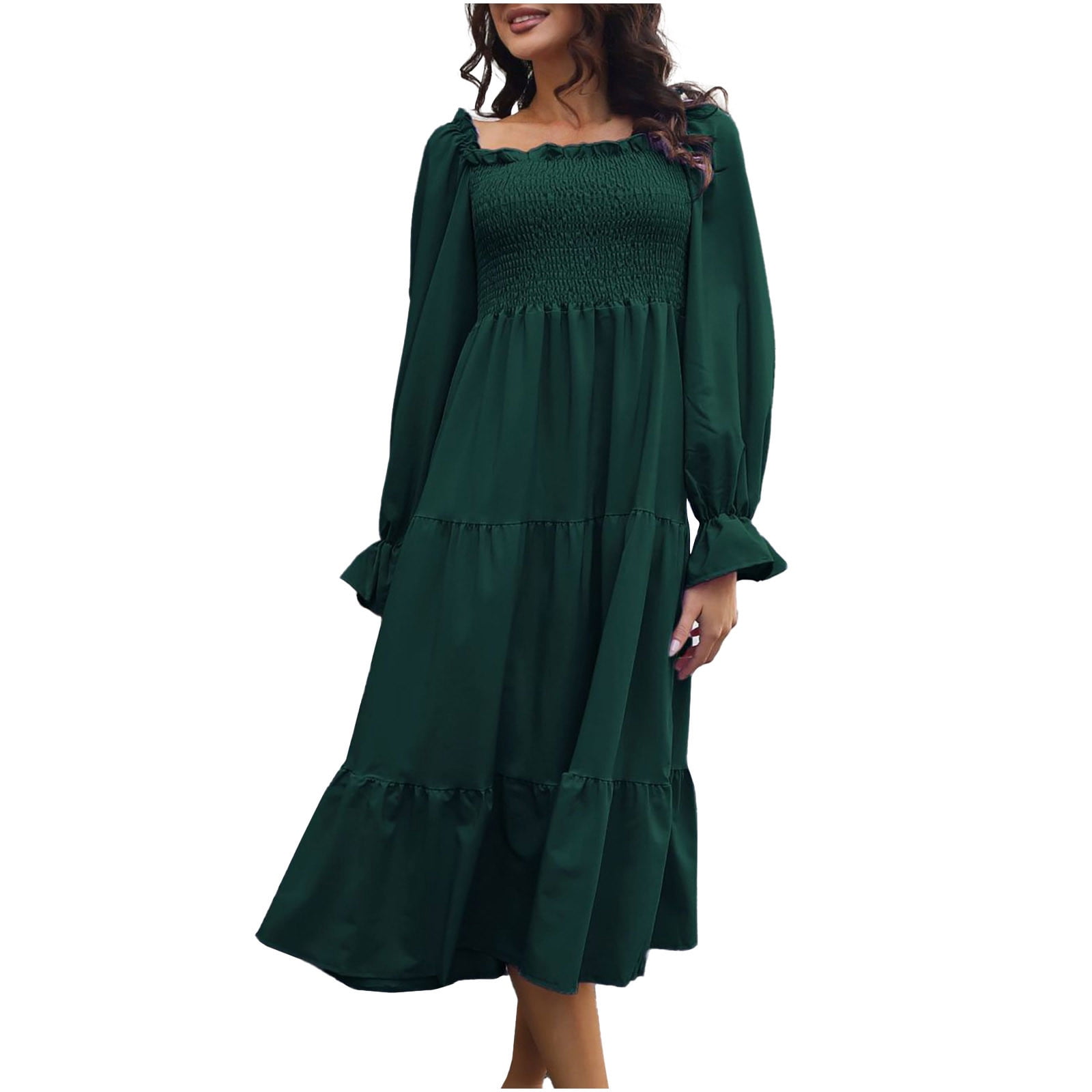 Autumn and winter new women's long sleeve off the shoulder creative dyeing slim fashion dress main image 1