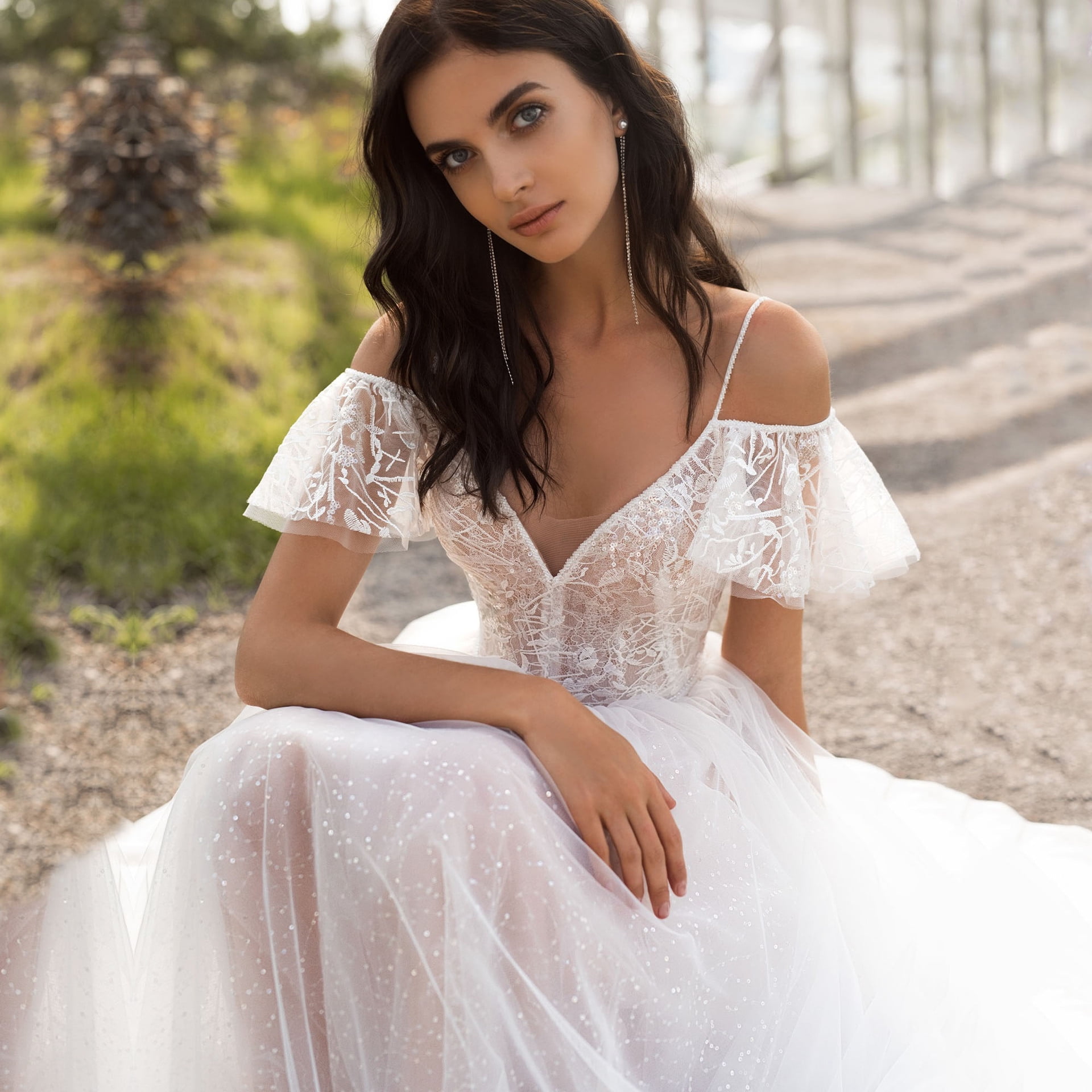 Off Shoulder Dress White Party Gown Prom Dress main image 0