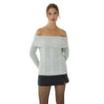 thumbnail image 1 of Off Shoulder Knitted Sweater, 1 of 6