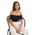 thumbnail image 1 of Off-Shoulder Ruched Bodycon Crop Top, 1 of 6