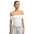 thumbnail image 1 of Off Shoulder Ruched Bodycon Top, 1 of 5