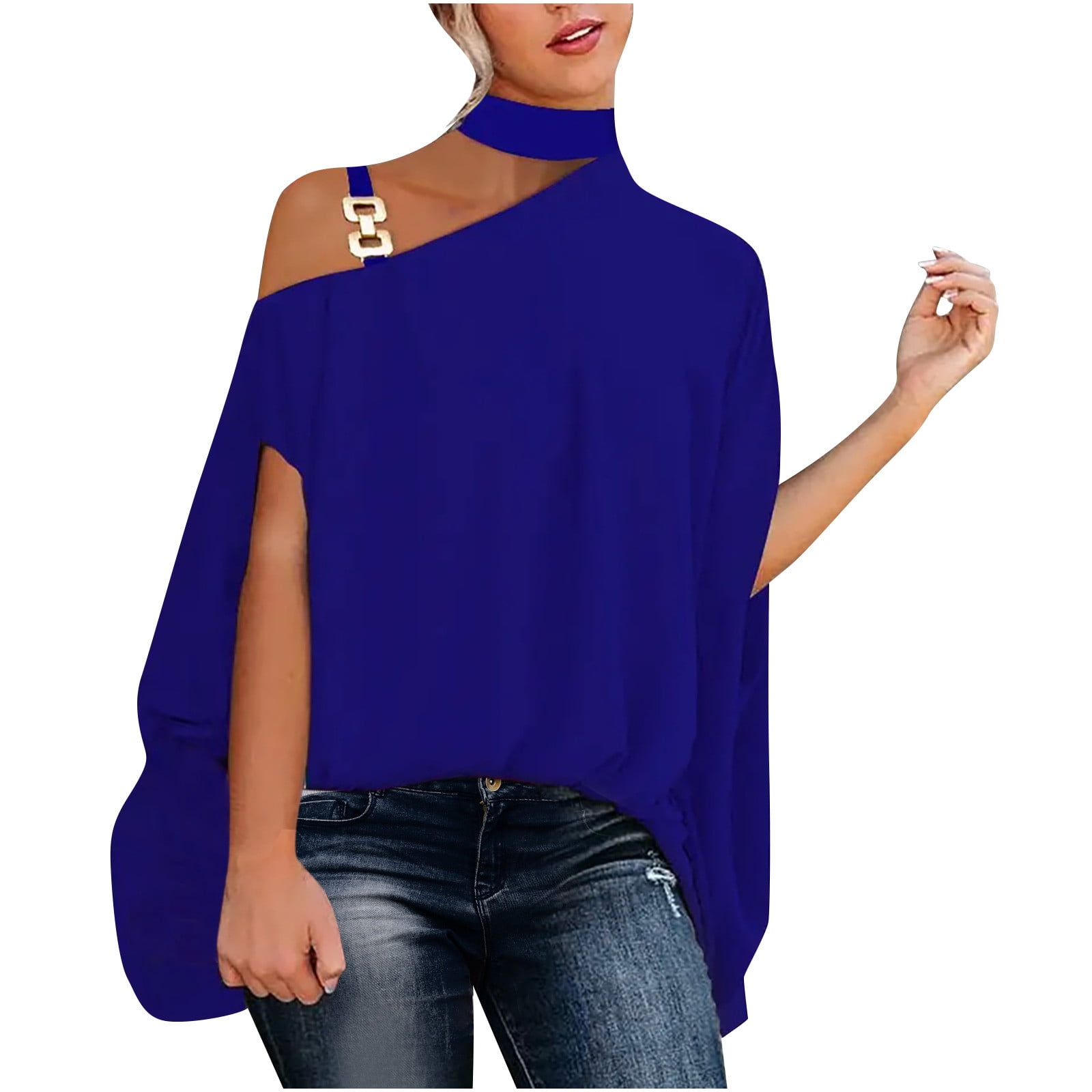 One half shoulder top hot sale