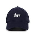 thumbnail image 1 of Off Sign Baseball Cap Embroidered Cotton Adjustable Dad Hat Navy, 1 of 1