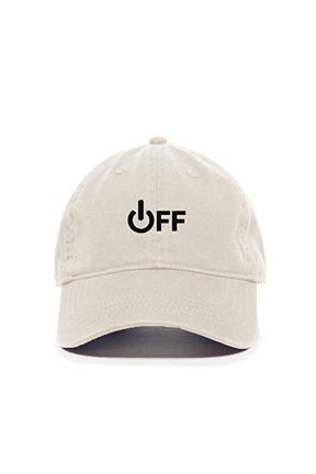 Off Sign Baseball Cap Embroidered Cotton Adjustable Dad Hat
