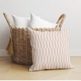 thumbnail image 1 of Off Stripe Pink Throw Pillow, 1 of 4