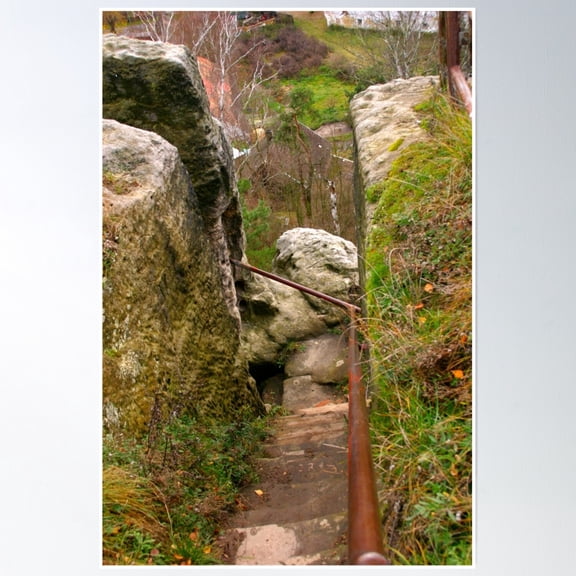 Off The Beaten Path - Down The Rabbit Hole Poster Wall Art, Modern Wall Decor, 8x12 UNFRAMED
