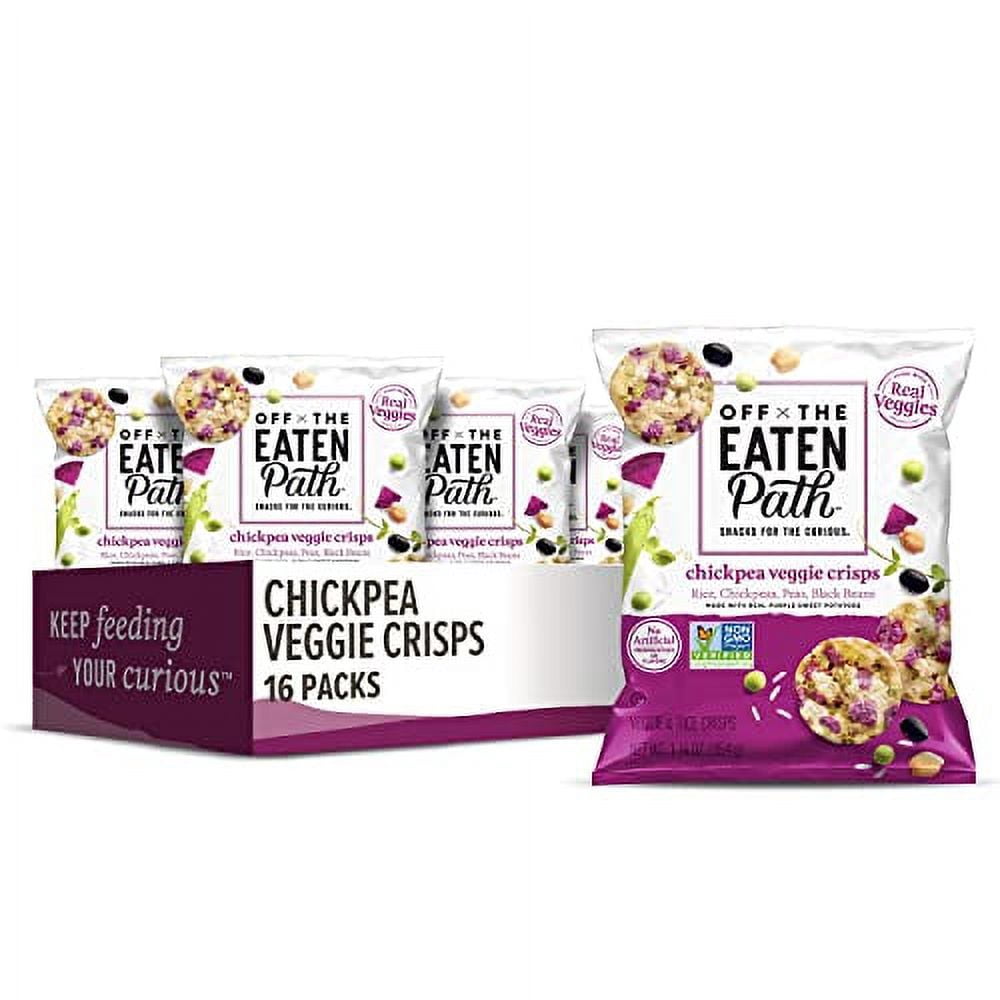 Off The Eaten Path Chickpea Veggie Crisps, 1.25 oz (Pack of 16