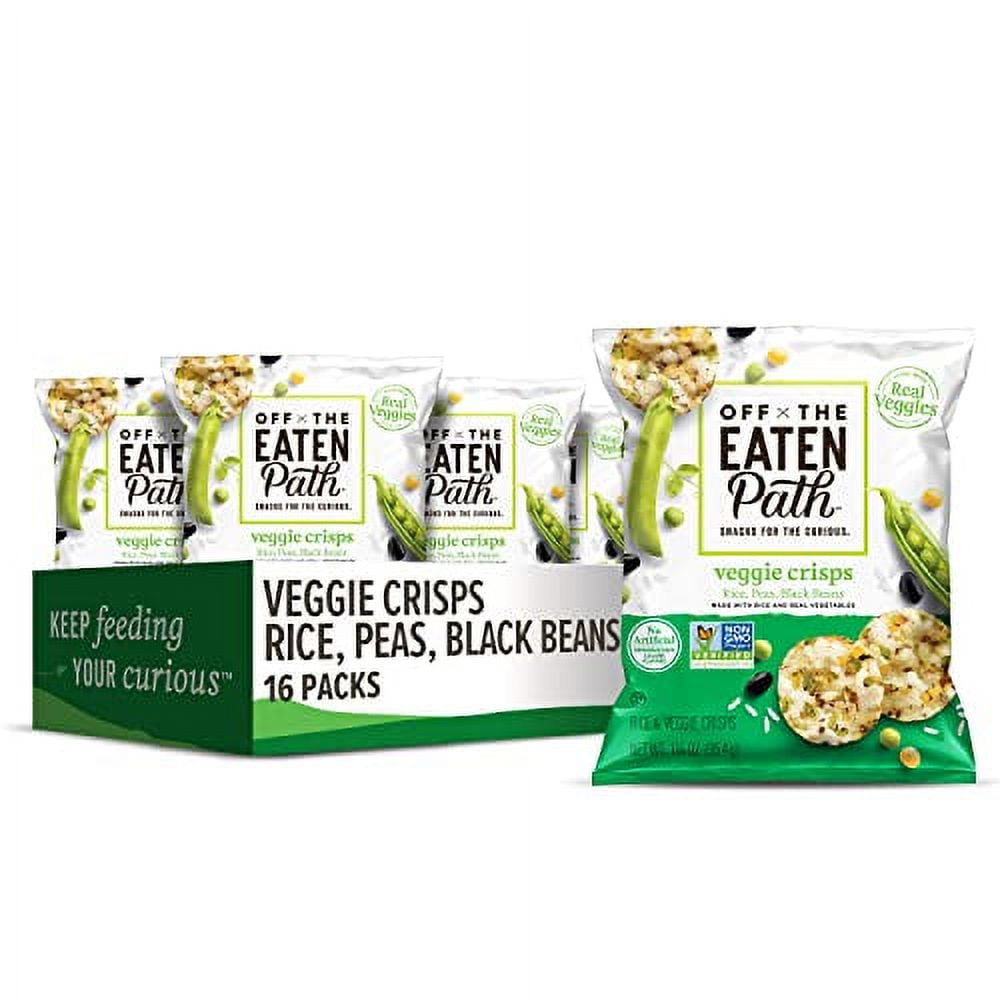 Off The Eaten Path Veggie Crisps, Rice/Peas/Black Beans, 1.25 Ounce