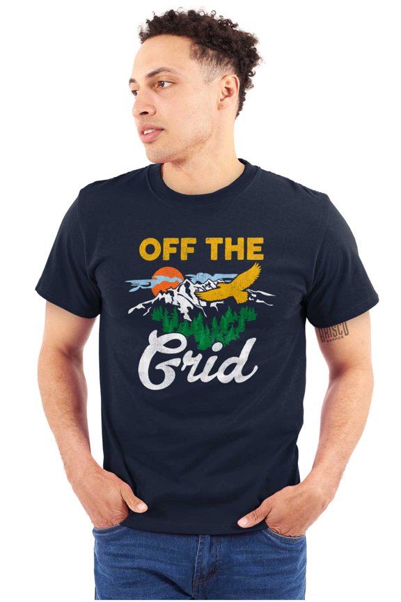 Off The Grid Camping Relax Nature Plus Size Crewneck Graphic Tee Shirt Brisco Brands 4X