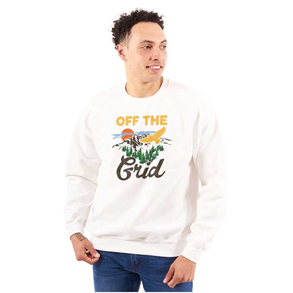 Off The Grid Camping Relax Nature Unisex Plus Fleece Graphic Sweatshirt Brisco Brands 2X