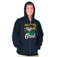 thumbnail image 1 of Off The Grid Camping Relax Nature Zip Up Hoodie Men's Women's Brisco Brands S, 1 of 6