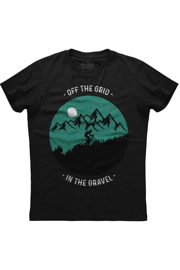 Off The Grid Cycling Design Bike Rider Adventure Enthusiast Unisex T-Shirt, up to Size 5XL