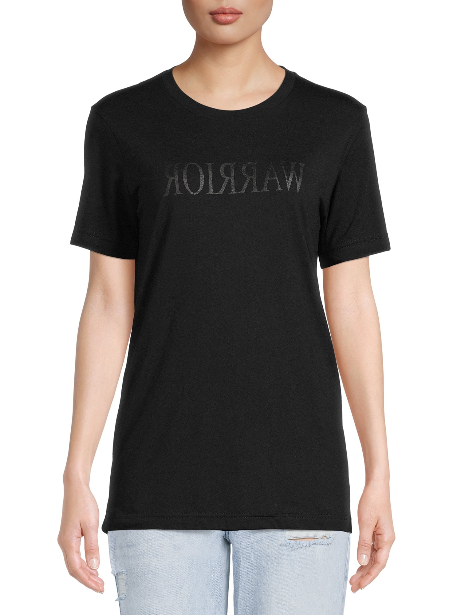 Off The Grid Women's Warrior Reverse Letter Tee with Short Sleeves