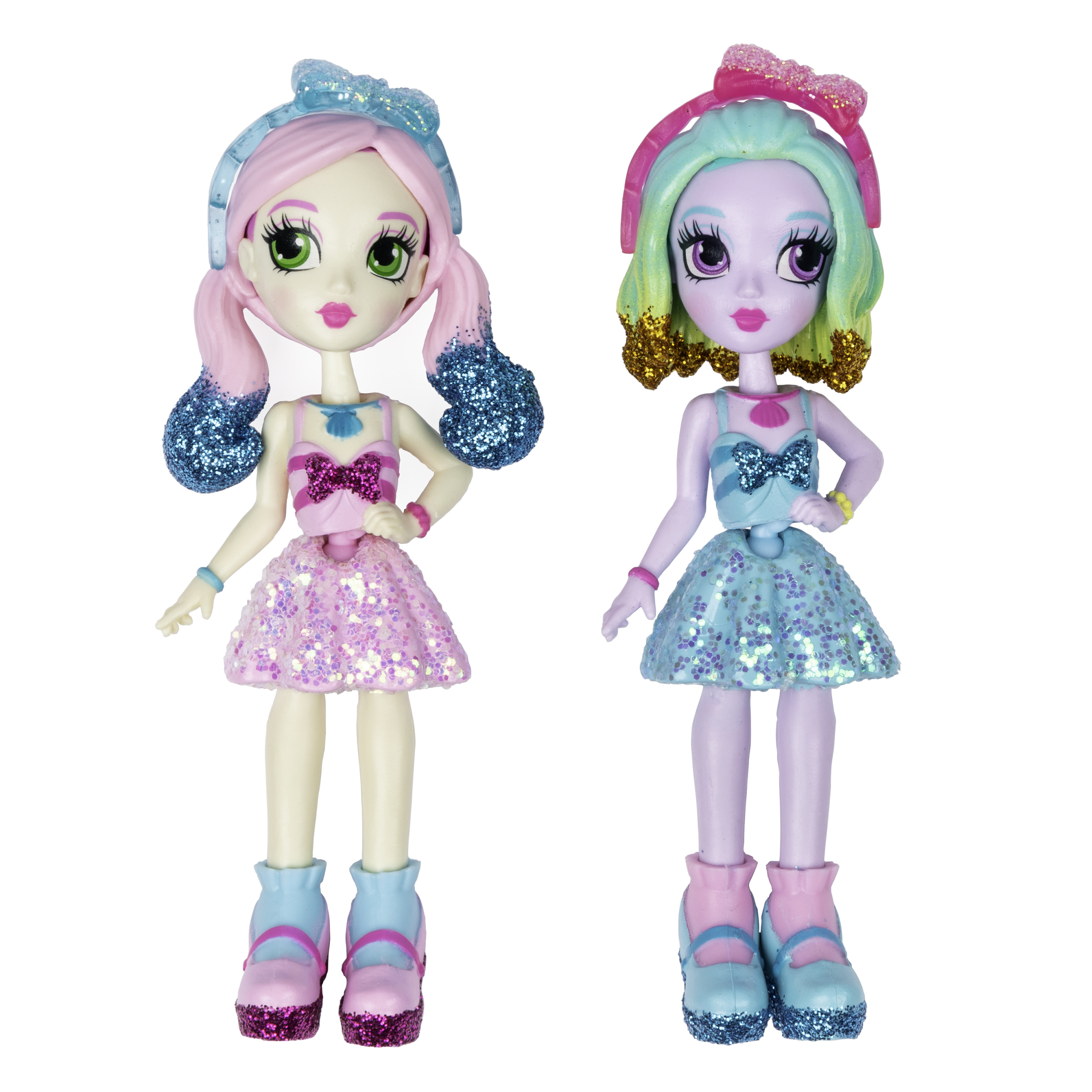 Off The Hook Style BFFs, Naia & Jenni (Spring Dance), 4-inch Small Dolls , for Girls Aged 5 and up - image 1 of 8