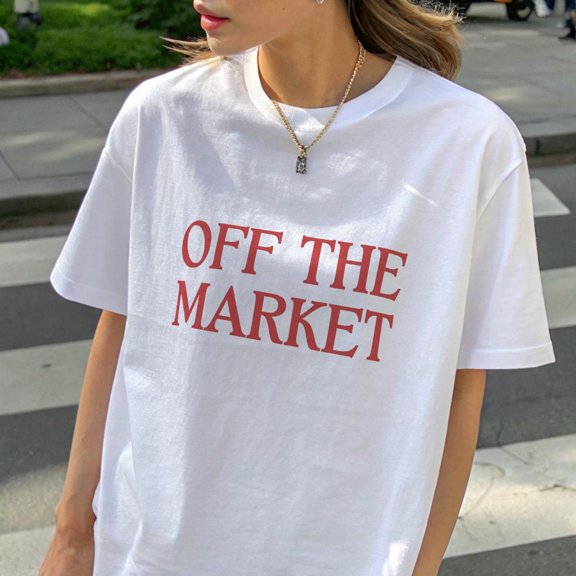 Off The Market Bride TShirt Engagement Party Wedding Morning Outfit