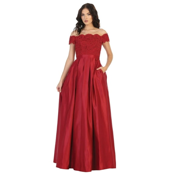 Off The Shoulder Long Ballroom Classy Dress