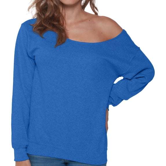 Off The Shoulder Loose Tops Sweatshirt Women - S M L XL 2XL Tee - Ladies Long Sleeve Oversized Comfortable Sweater