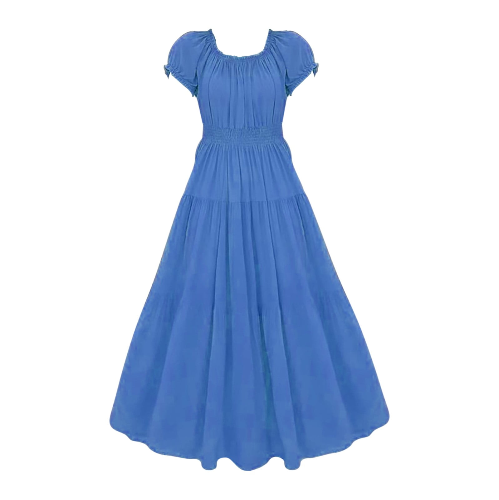 Off The Shoulder One Neck Cotton Silk Floral Dress 2024 Summer Short