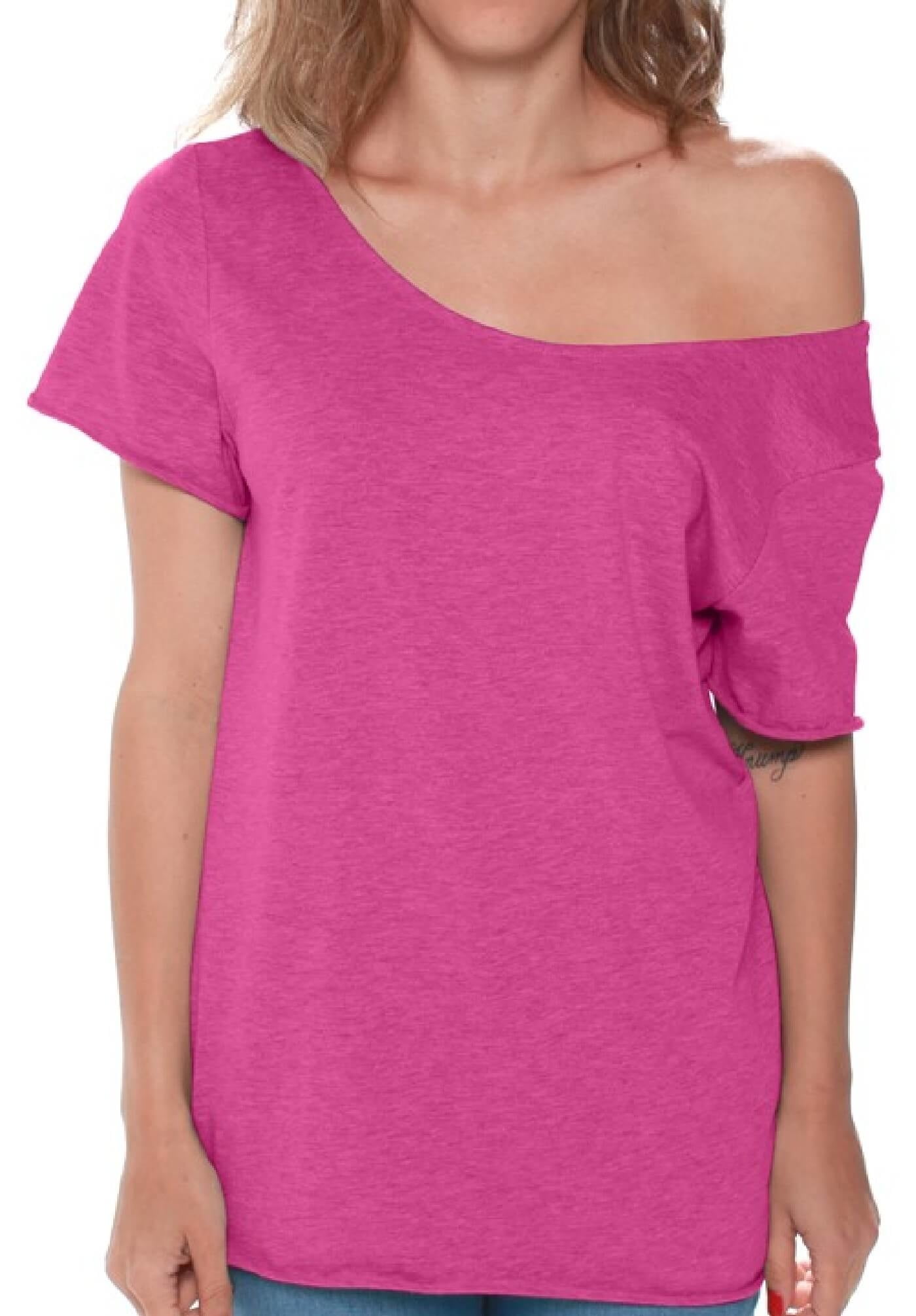 Off The Shoulder Oversized Loose Tops Shirt Women S M L XL 2XL Tee