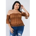 thumbnail image 1 of Off The Shoulder Plus Size Top 2XL, 1 of 3
