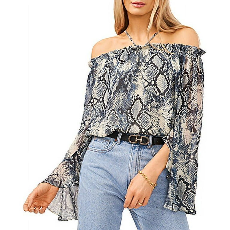 Vince camuto ruffle off the shoulder top cheap