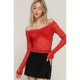 thumbnail image 1 of Off The Shoulder Stretch Lace Top, 1 of 5