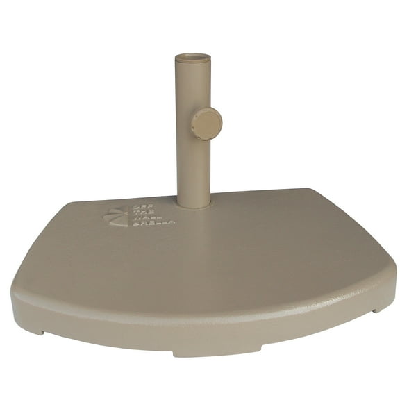 Off-The-Wall Brella Custom Cast Base, 40 lbs, Champagne