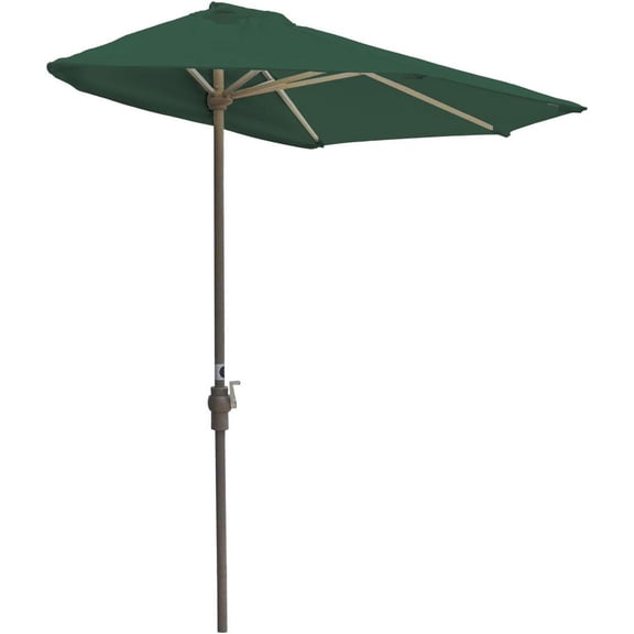 Off-The-Wall Brella Olefin Half Umbrella, 9'-Width, Green