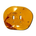 thumbnail image 1 of Off The Wall Plates - Amber Classic Decorative Acrylic Cover Double Light Switch Wallplate, 1 of 5