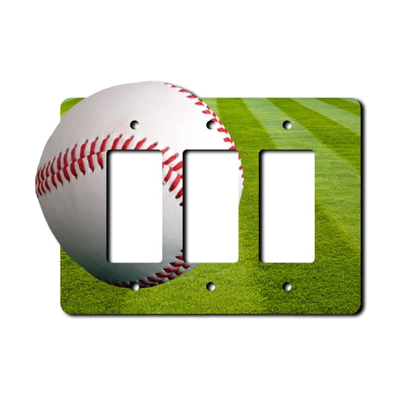 Off The Wall Plates - Baseball - Triple Gang Paddle Rocker