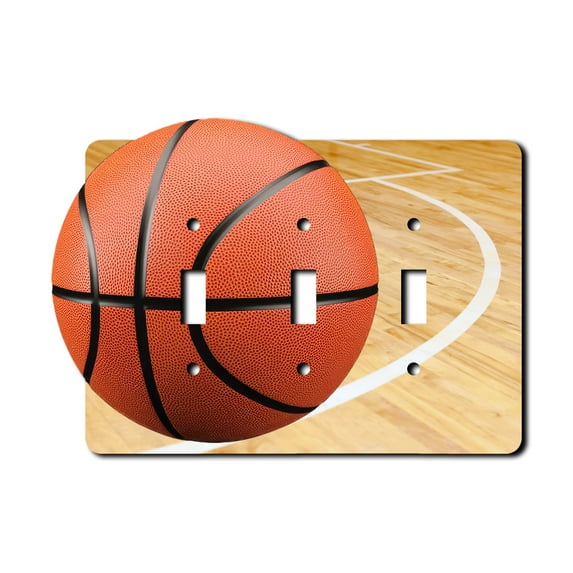 Off The Wall Plates - Basketball - Triple Gang Light Switch