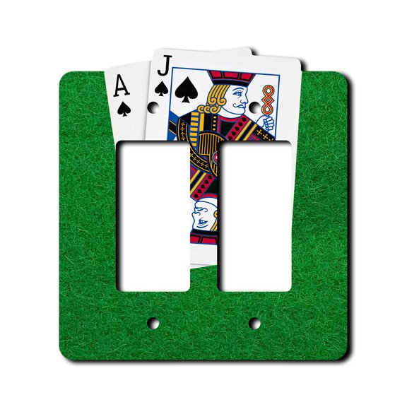 Off The Wall Plates - Blackjack 21 Gambling - Double Gang Paddle Rocker