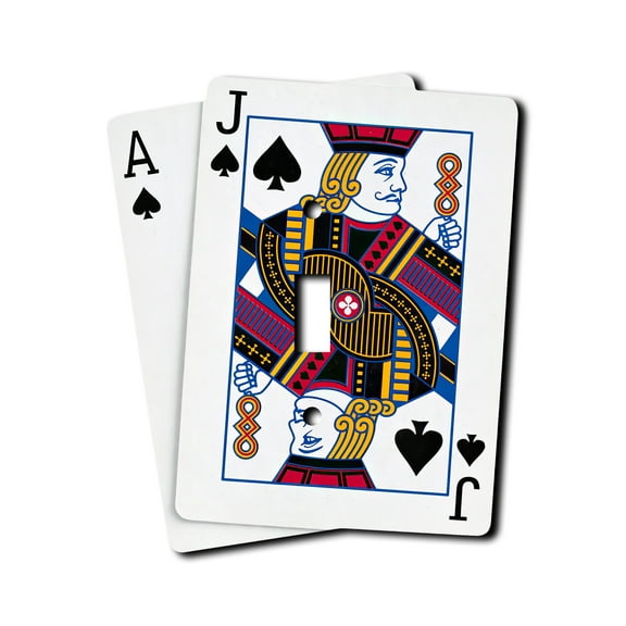 Off The Wall Plates - Blackjack 21 Gambling - Single Gang Light Switch