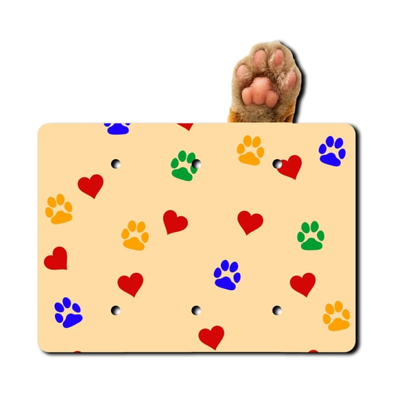Off The Wall Plates - Cat Paw Kitty - Triple Gang Blank Cover