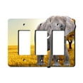 thumbnail image 1 of Off The Wall Plates - Elephant Nature - Triple Gang Paddle Rocker, 1 of 4