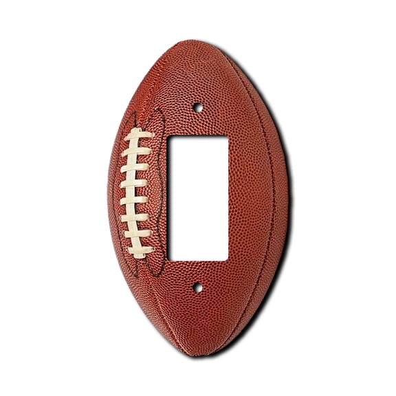 Off The Wall Plates - Football - Sports Theme Classic Decorative Acrylic Cover Single Paddle Rocker Wallplate