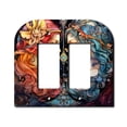 thumbnail image 1 of Off The Wall Plates - Gemini Zodiac Classic Decorative Acrylic Cover Double Paddle Rocker Wallplate, 1 of 5