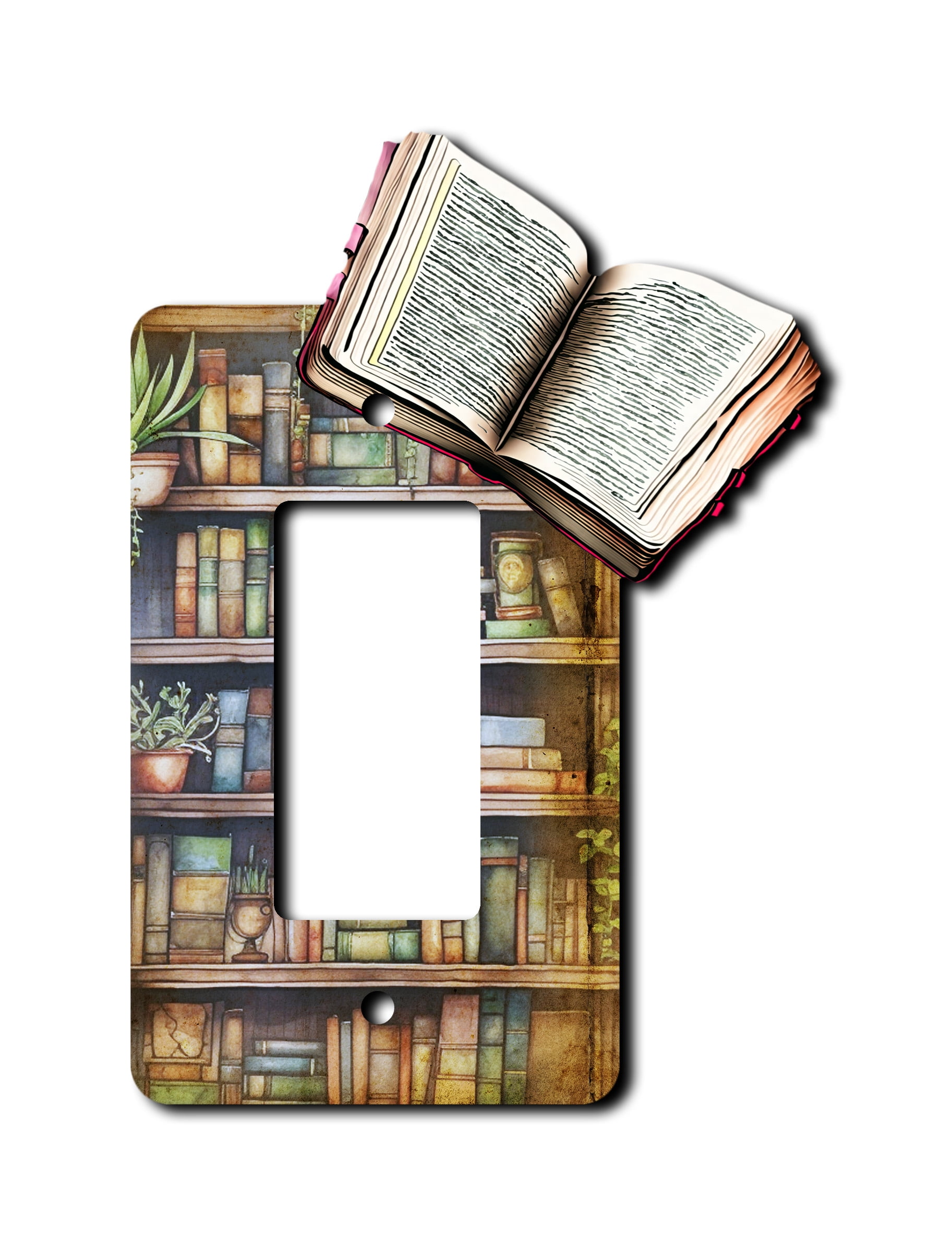 Off The Wall Plates - Gothic Library Classic Decorative Acrylic Cover ...