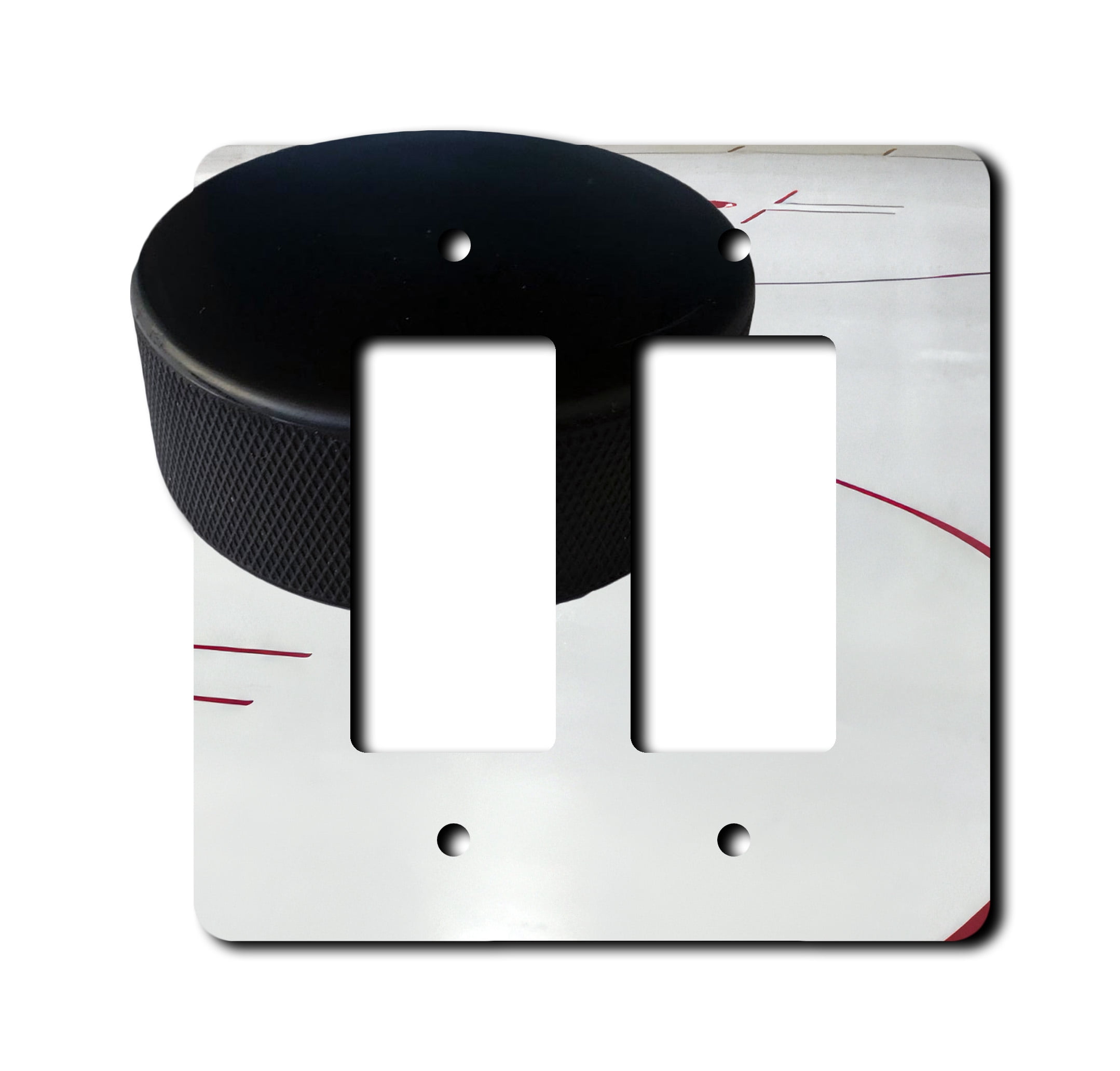 Puck Rocker Off The Wall Plates - Hockey Puck - Double Gang Paddle Rocker - Walmart.com