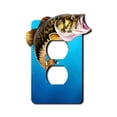 thumbnail image 1 of Off The Wall Plates - Jumping Bass Fishing - Single Gang Outlet, 1 of 1