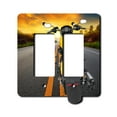 thumbnail image 1 of Off The Wall Plates - Motorcycle - Double Gang Paddle Rocker, 1 of 4
