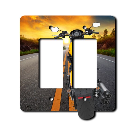 Off The Wall Plates - Motorcycle - Double Gang Paddle Rocker