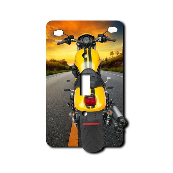 Off The Wall Plates - Motorcycle - Single Gang Light Switch