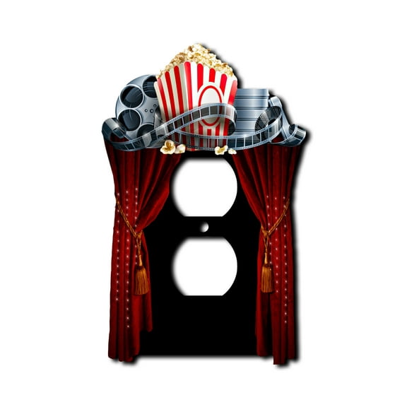 Off The Wall Plates - Movie Theater - Single Gang Outlet