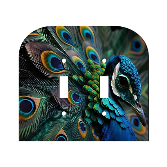 Off The Wall Plates - Phoenix Fire Bird Classic Decorative Acrylic Cover Double Light Switch Wallplate