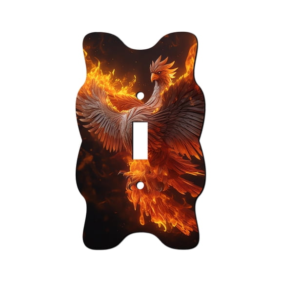 Off The Wall Plates - Phoenix Fire Bird Classic Decorative Acrylic Cover Single Light Switch Wallplate