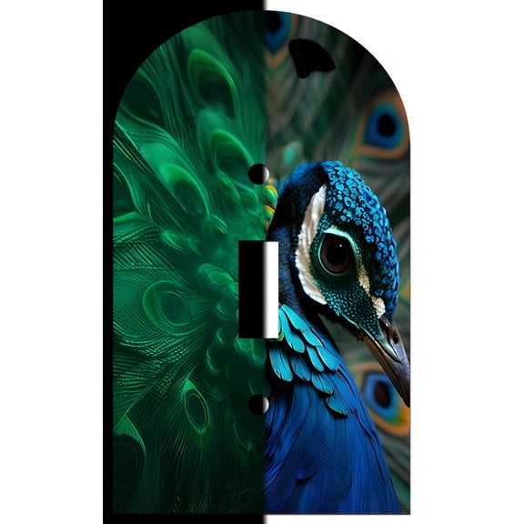 Off The Wall Plates - Phoenix Fire Bird Glow in the Dark Decorative Acrylic Cover Single Light Switch Wallplate