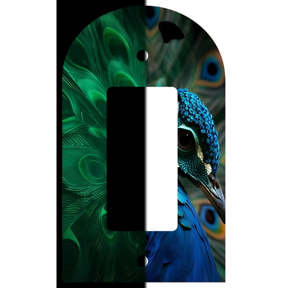 Off The Wall Plates - Phoenix Fire Bird Glow in the Dark Decorative Acrylic Cover Single Paddle Rocker Wallplate