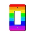 thumbnail image 1 of Off The Wall Plates - Rainbow Painted look - Single Gang Paddle Rocker, 1 of 4