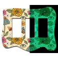 thumbnail image 1 of Off The Wall Plates - Retro Style 7 Glow in the Dark Decorative Acrylic Cover Triple Paddle Rocker Wallplate, 1 of 5
